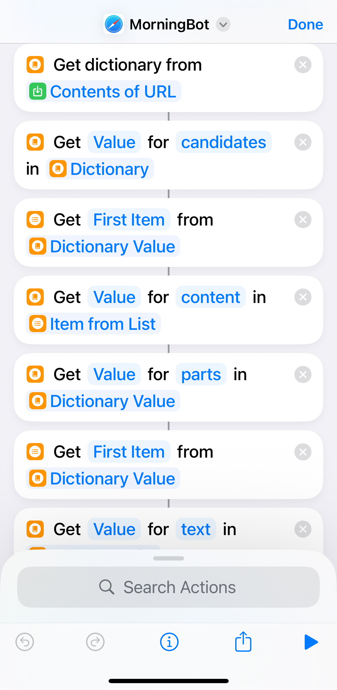 iOS Shortcut Logic 2