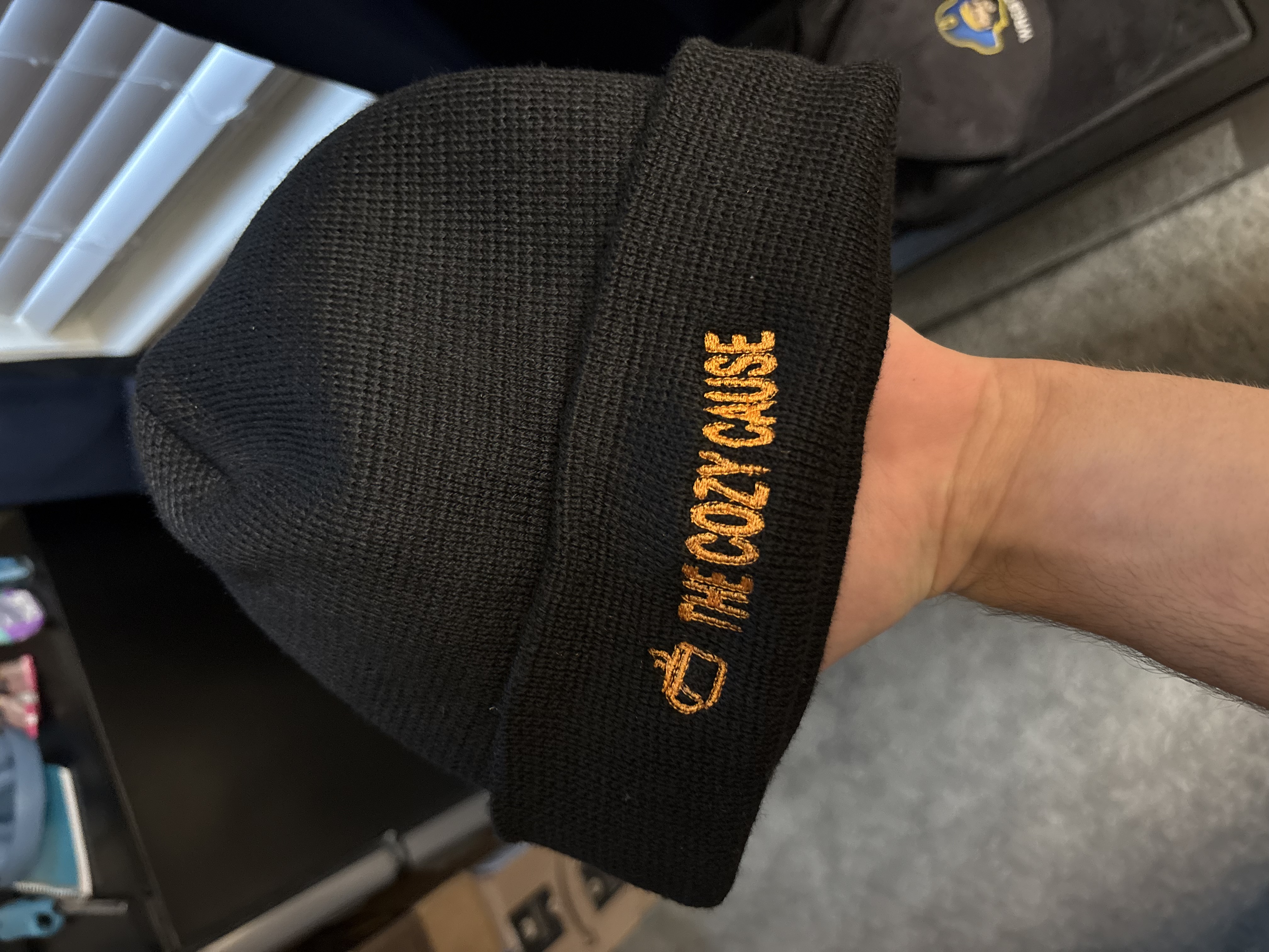 Hand-embroidered custom beanies