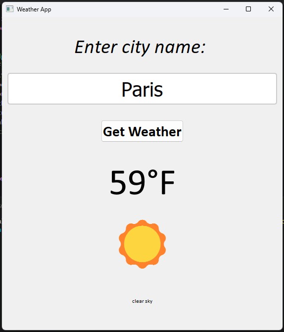 Weather OS Screenshot